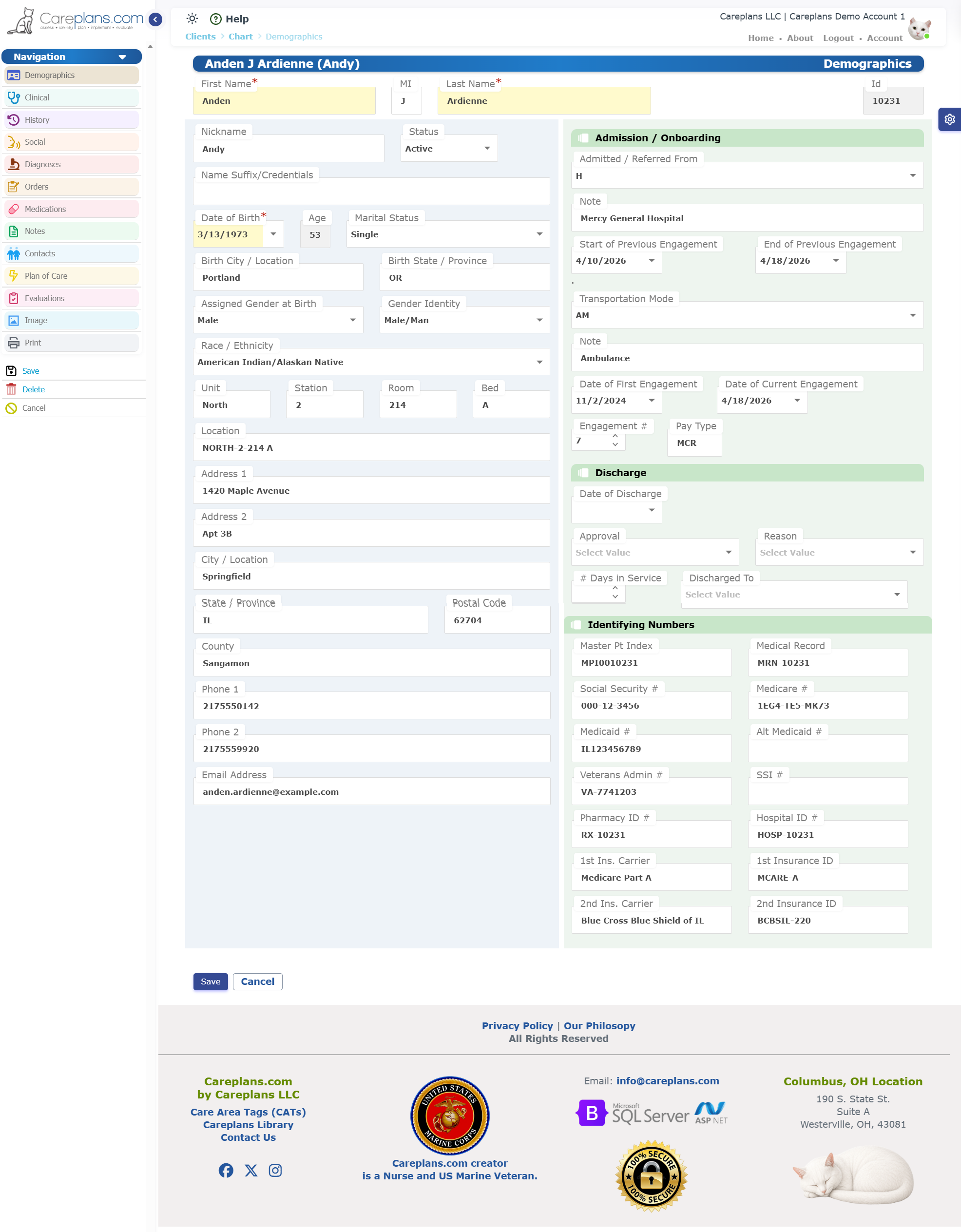 Client Demographics